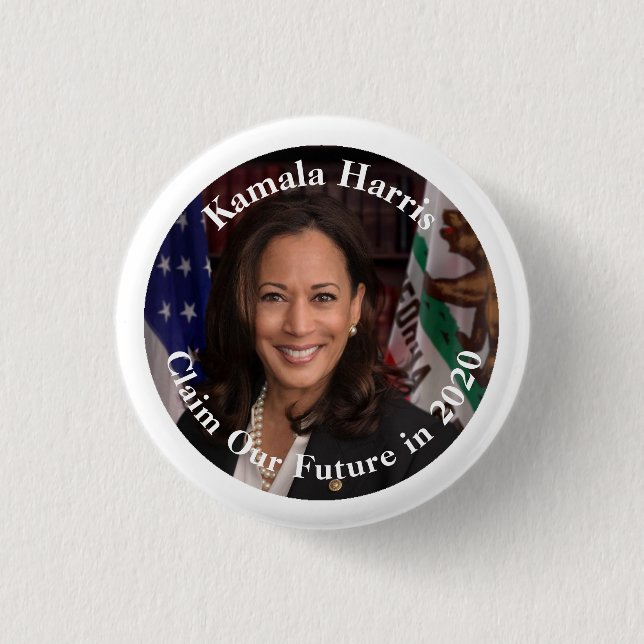 Kamala Harris - Claim Our Future in 2020 3 Cm Round Badge (Front)