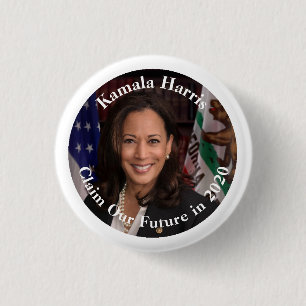 Kamala Harris - Claim Our Future in 2020 3 Cm Round Badge