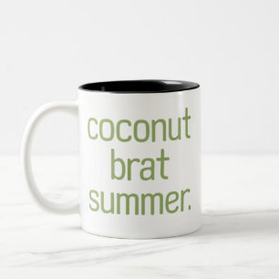 Kamala Harris Coconut Brat Summer 2024  Two-Tone Coffee Mug