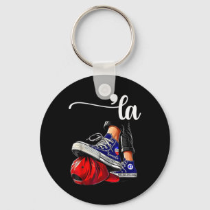 Kamala Harris Comma La Stepping On Mega Hat Key Ring