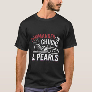 Kamala Harris Commander-in- Cute Shoes Madam Presi T-Shirt