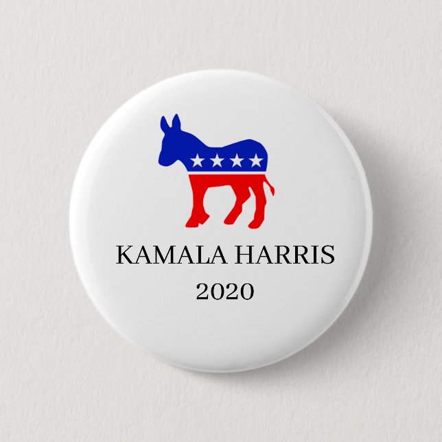 Kamala Harris Democrat for President 2020 Button (Front)