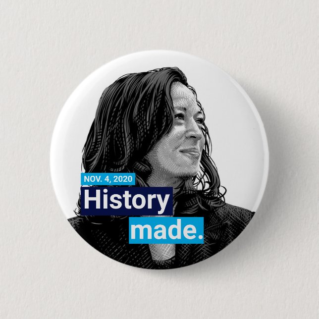 Kamala Harris elected Vice President 6 Cm Round Badge (Front)
