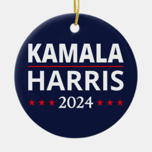 Kamala Harris Election 2024 III Ceramic Ornament
