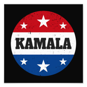 Kamala Harris Election 2024 V Photo Print