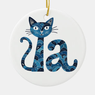 Kamala Harris election childless cat lady Ceramic Ornament