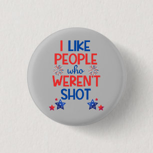 Kamala Harris Election Funny Anti-Trump Red & Blue 3 Cm Round Badge