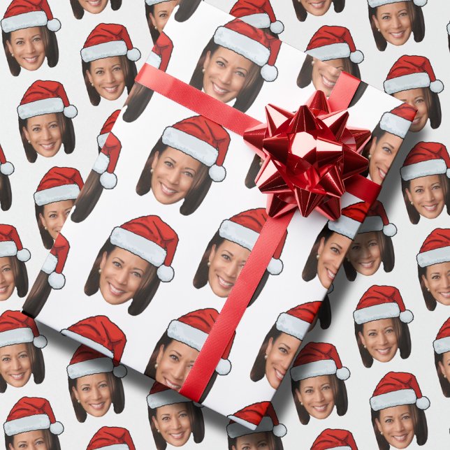 Kamala Harris Face  Wrapping Paper (Creator Uploaded)