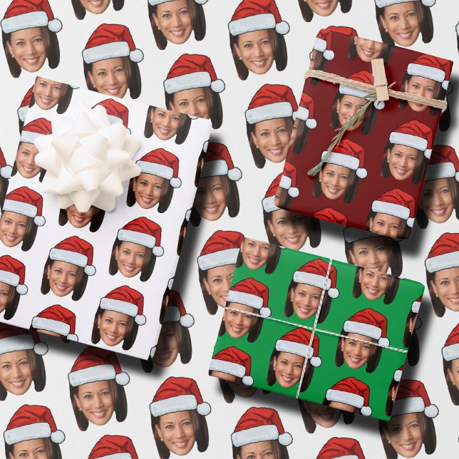 Kamala Harris Face  Wrapping Paper Sheet (Creator Uploaded)
