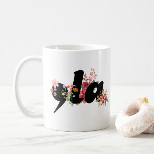 Kamala Harris Flowers - Trendy Comma la Floral Coffee Mug