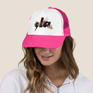 Kamala Harris Flowers - Trendy Comma la Floral Trucker Hat