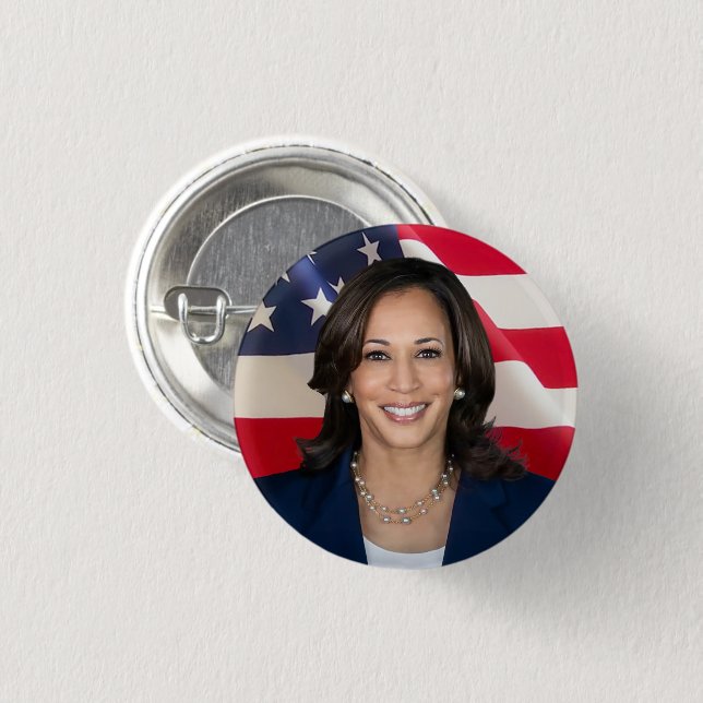 Kamala Harris for America 3 Cm Round Badge (Front & Back)