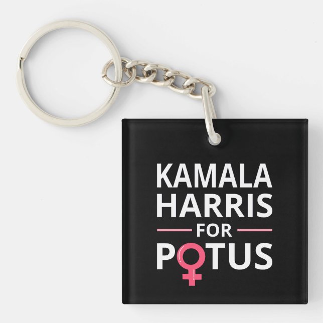 Kamala Harris For POTUS I Key Ring (Front)
