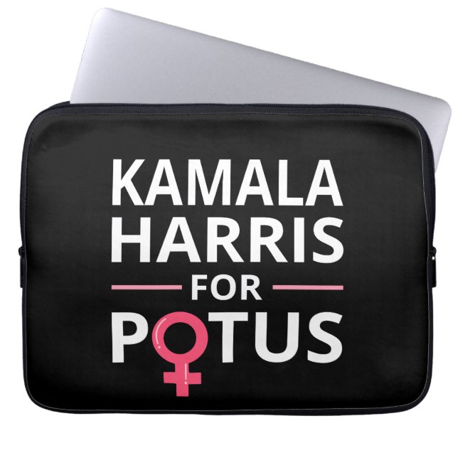Kamala Harris For POTUS I Laptop Sleeve (Front)