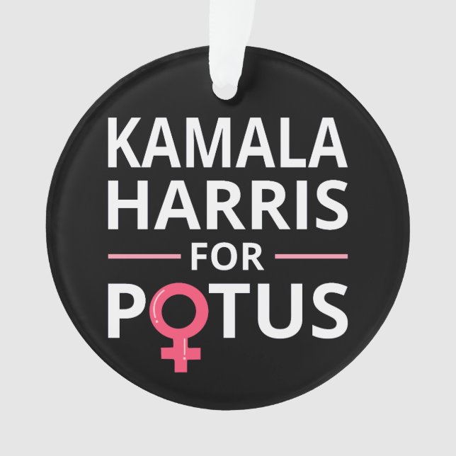 Kamala Harris For POTUS I Ornament (Front)