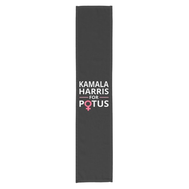 Kamala Harris For POTUS I Short Table Runner (Front)