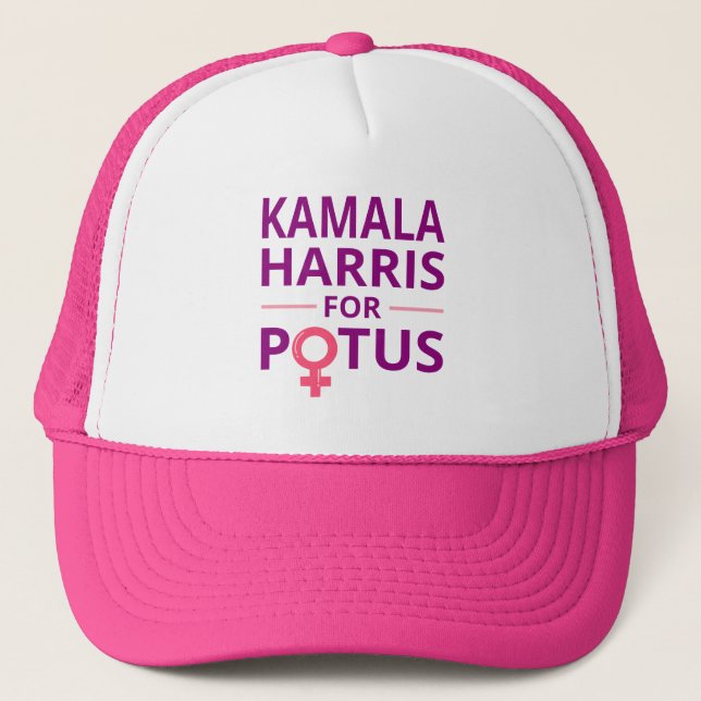 Kamala Harris For POTUS I Trucker Hat (Front)