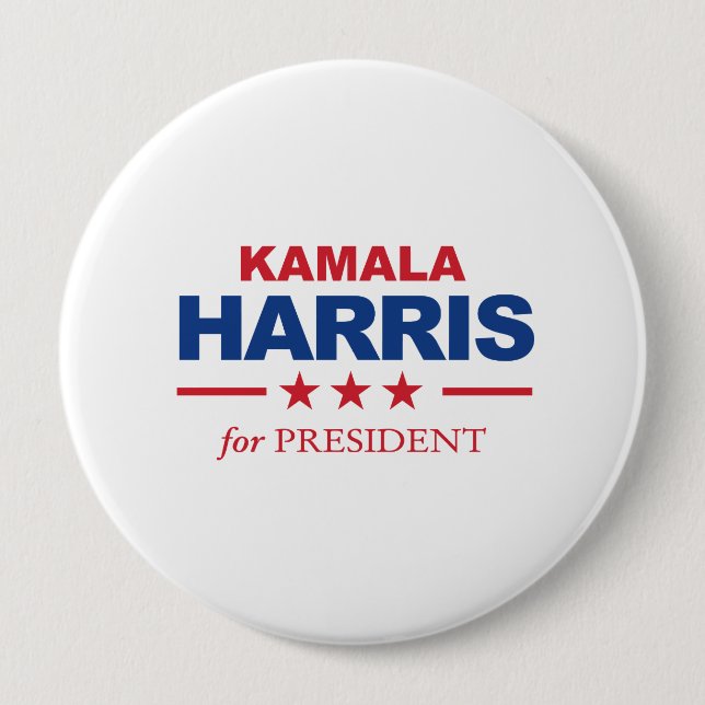 Kamala Harris for President - 10 Cm Round Badge (Front)