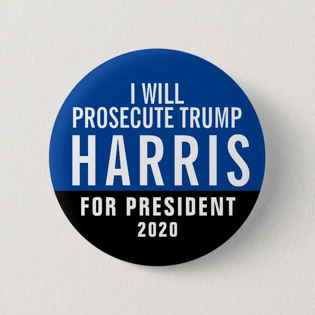 Kamala Harris for President 2020 6 Cm Round Badge (Front)