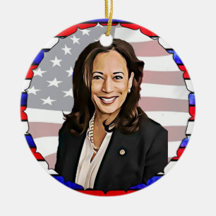 Kamala Harris for President 2020 Election Ceramic Ornament