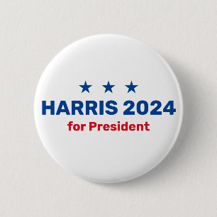 Kamala Harris For President 2024 6 Cm Round Badge