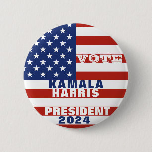 Kamala Harris for President 2024 Campaign  6 Cm Round Badge
