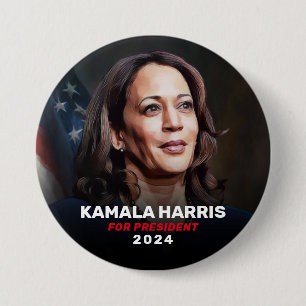 Kamala Harris for President 2024 Campaign Button