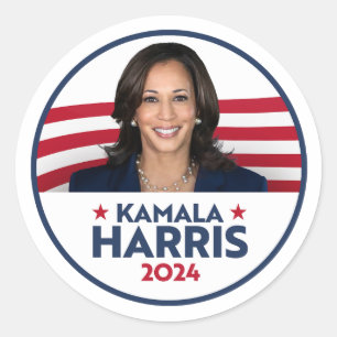 Kamala Harris for President 2024 Classic Round Sticker