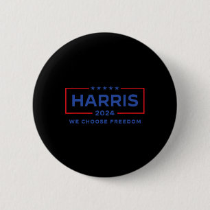Kamala Harris For President 2024 Election Freedom 6 Cm Round Badge