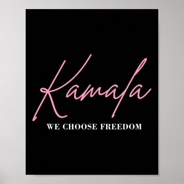 Kamala Harris For President 2024 Election Freedom  Poster (Front)