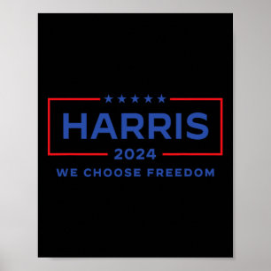 Kamala Harris For President 2024 Election Freedom Poster