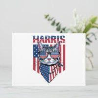 Kamala Harris for President 2024 Funny Cat