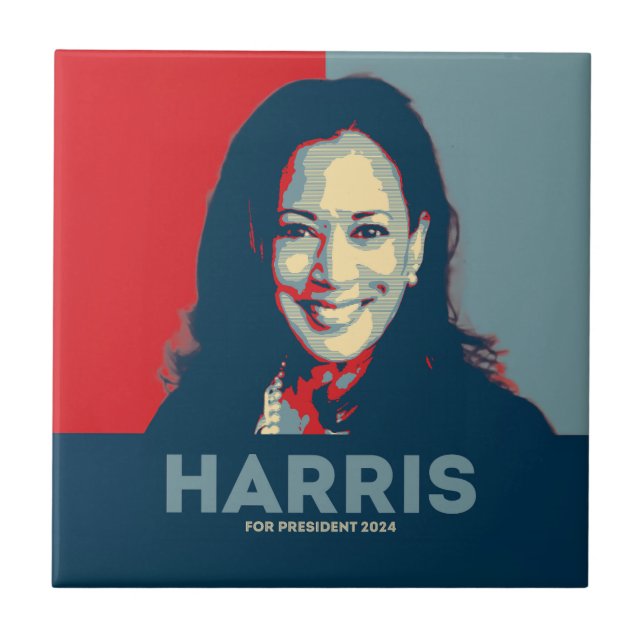 Kamala Harris For President 2024 - Hope Ceramic Tile (Front)