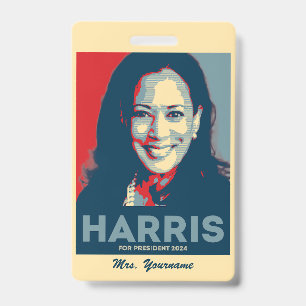 Kamala Harris For President 2024 - Hope ID Badge