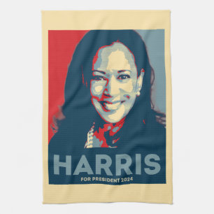 Kamala Harris For President 2024 - Hope Tea Towel