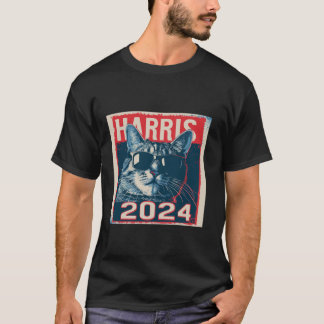 Kamala Harris for President 2024 Katmala Funny Cat T-Shirt