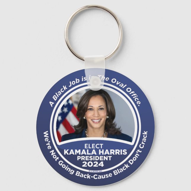 Kamala Harris for President 2024 Key Ring (Front)