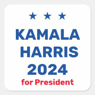 Kamala Harris For President 2024 Square Sticker