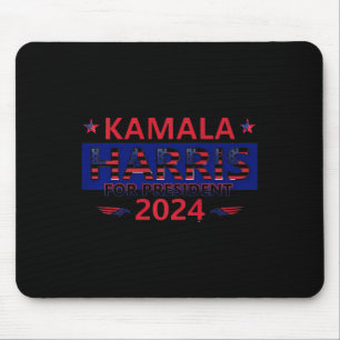 Kamala Harris For President 2024 Yard Sign Design Mouse Pad