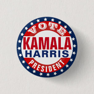 Kamala Harris for President 3 Cm Round Badge