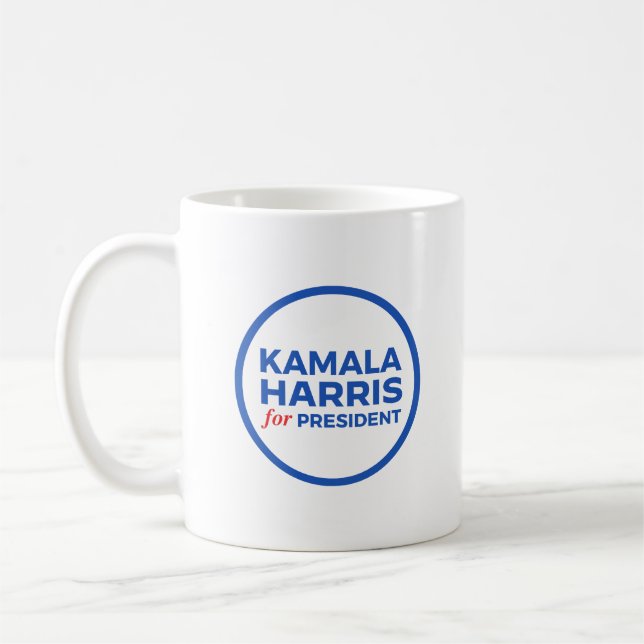 Kamala Harris for President Coffee Mug (Left)