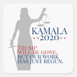 Kamala Harris for President Justice 2020 Election Square Sticker