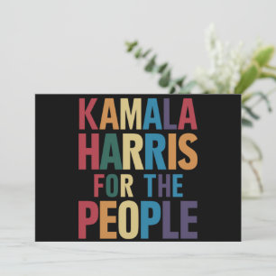 Kamala Harris For President LGBT Gay Pride Rainbow Invitation