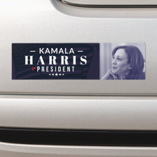 Kamala Harris for President Photo Bumper Sticker