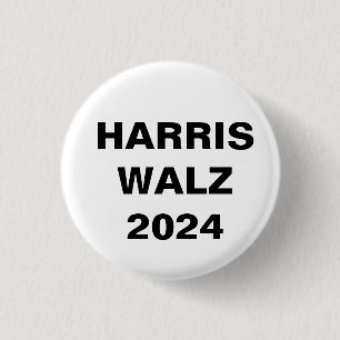 Kamala Harris for President Tim Walz VP 2024 3 Cm Round Badge