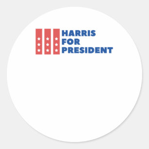 Kamala Harris For President - Vote Blue Election 2 Classic Round Sticker