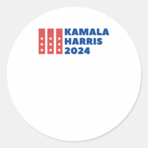 Kamala Harris For President - Vote Blue Election 2 Classic Round Sticker