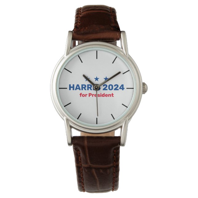 Kamala Harris For President  Watch (Front)