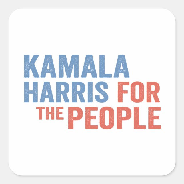 Kamala Harris For the People Election Democrats  Square Sticker (Front)