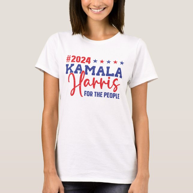 Kamala Harris for The People President 2024 T-Shirt (Front)